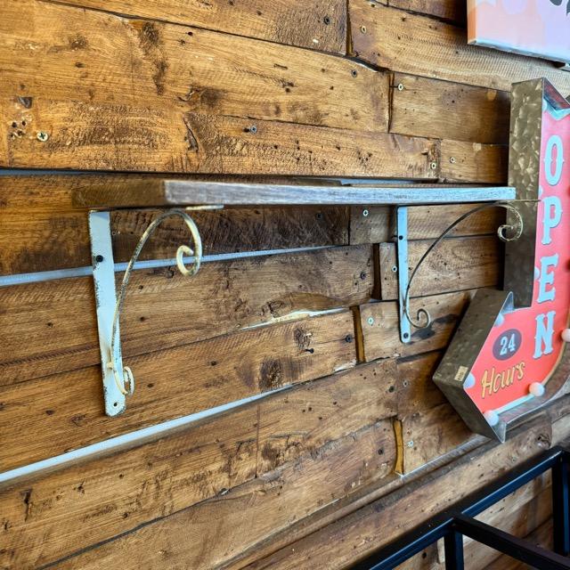 アイアンブラケットA／L 1組 ビス付属 棚板 棚受け DIY アイアン L字