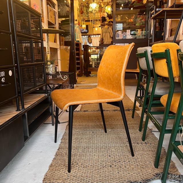 ソフトレザーダイニングチェア キャメル 家具 インテリア 椅子 レザー