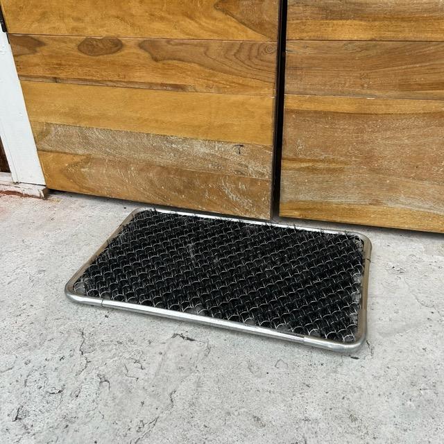 トラディショナル ドアマット 玄関マット スチール ワイヤー