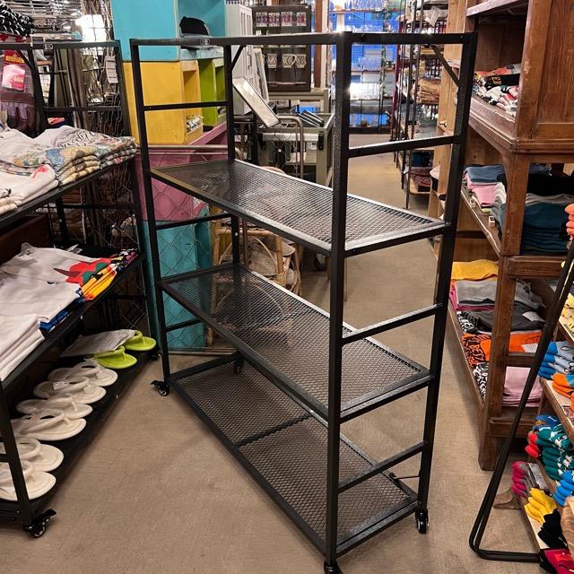 ライトウェイトアイアンメッシュ4段シェルフ 直送商品 予約商品