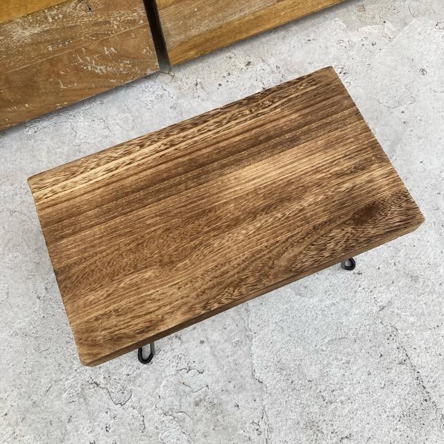 レトロウッドフォールディングサイドテーブル W38×D22×H24cm ロー