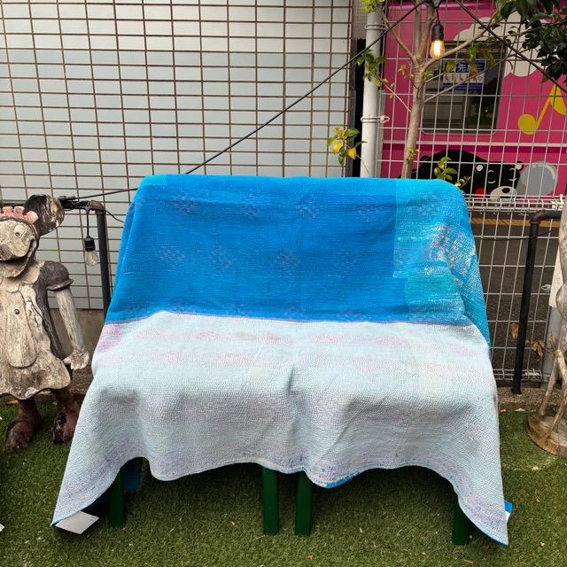 インドカンタキルト　ベット、ソファーカバー ラリーキルト カンタキルト ベッドカバー ソファカバー マルチ