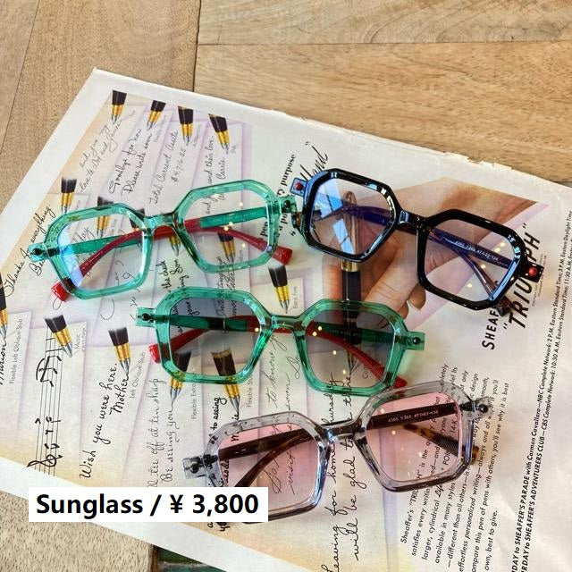 aaa グッズ メガネ 色物 TOPANGA Accessory バイカラーオクタゴンサングラス 全4色