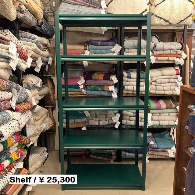 スチール5段シェルフ ダークグリーン 【大型商品】 – BON ETO vikings