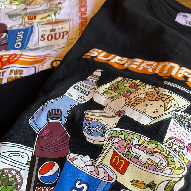 TOPANGA Men's ゆるい夏休みのごはんTシャツ　2色【メール便可】 ゆるい夏休みのごはんTシャツ 2色【メール便可】 – BON ETO vikings