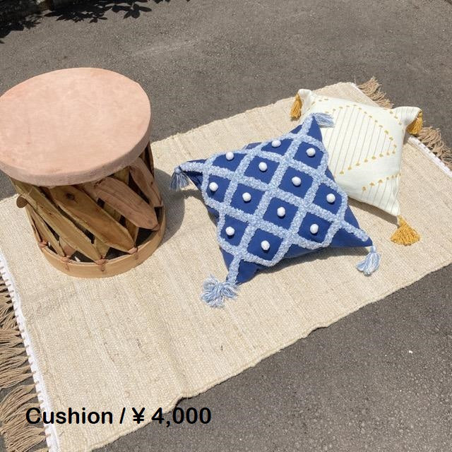 TOPANGA Homefurnishing ポンポンモロッコクッションカバー