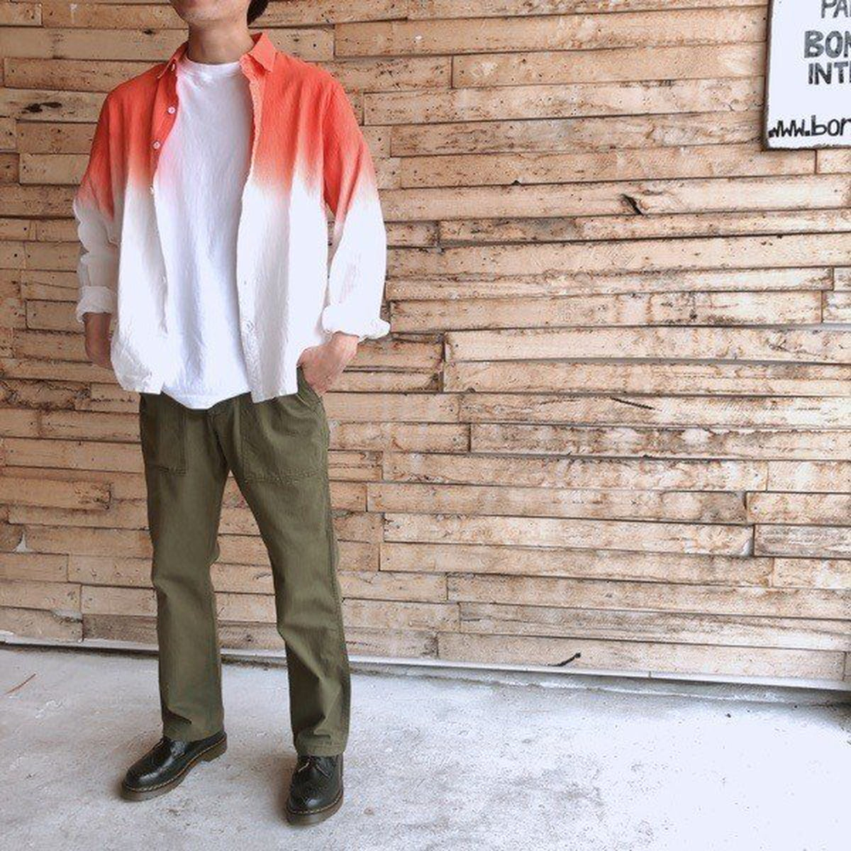 【T-ポイント5倍】 TOPANGA Men's ピンクグラデーションシャツ – BON ETO vikings トップス