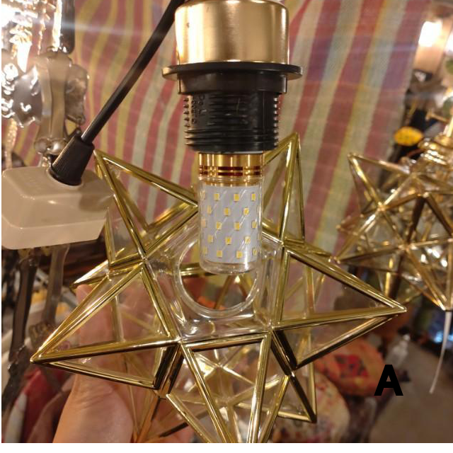 TOPANGA Lighting MOdern Gold Star Pendant Lamp 2Types in Total Dining