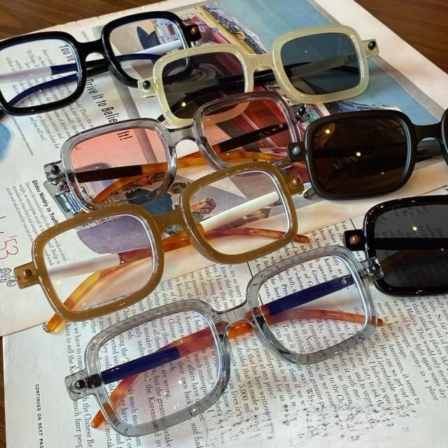 TOPANGA Accessory Bicolor Square Sunglasses　7types