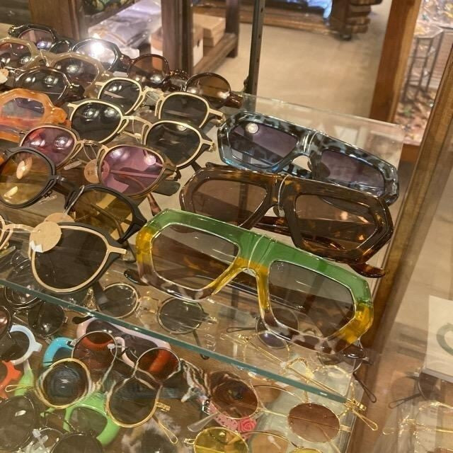 TOPANGA Accessory レオパードヘキサゴンサングラス　全3色　グリーン　ブラウン　ブルー　伊達眼鏡　だてメガネ　レディース　メンズ　UV400