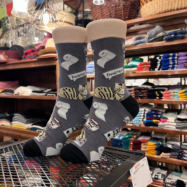 TOPANGA SOCKS Lady's　日常キャットソックス