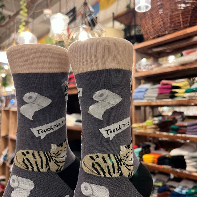 TOPANGA SOCKS Lady's　日常キャットソックス