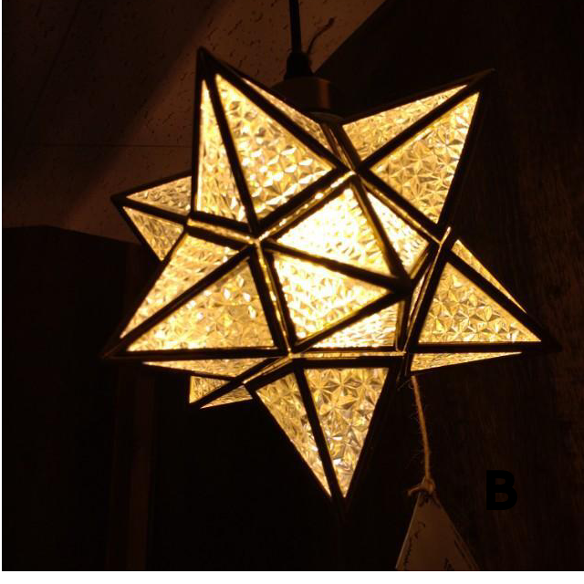 TOPANGA Lighting MOdern Gold Star Pendant Lamp 2Types in Total Dining