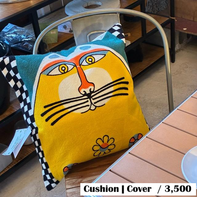 TOPANGA Homefurnishing Cat Embroidery Cushion Cover 45×45cm H