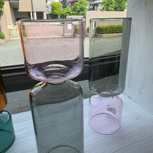 2wayカラーガラスベース　生花　ドライフラワー　花瓶　花　