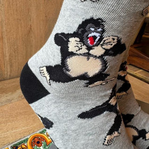 TOPANGA SOCKS Men's　ドラミングゴリラ　靴下　メンズソックス　ゴリラ　ドラミング　派手ソックス　ハイソックス　　動物ソックス　プチギフト