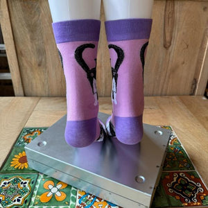 TOPANGA SOCKS Lady's　ふりむきネコソックス　ピンク　靴下　レディース　クルーソックス　クロネコ　ネコ　スニーカー　ファッション　ペット　さんぽ　