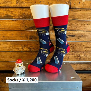 TOPANGA SOCKS Lady's　ロックバンドソックス　ブラック　靴下　メンズソックス　レディースソックス　クルーソックス　ロック　バンド　楽器　プチギフト