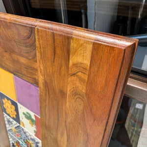 TOPANGA Furniture　アカシアウッド×メキシコタイル天板　97×61cm　テーブル　天然木　合板　リビング　ダイニング　家具　オリジナル　ハンドメイド　　