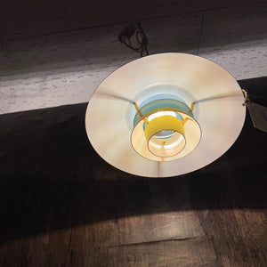 TOPANGA Lighting　カラフルスぺーシップ　オレンジ　ペンダントランプ　リビング　寝室　照明器具　光映　灯　LED電球　飛行船　コード調節