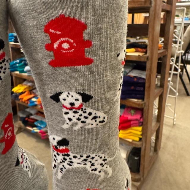 TOPANGA SOCKS Men's　ダルメシアン　靴下　メンズソックス　派手ソックス　犬　いぬ　イヌ　ドッグ　ポスト　足元ファッション　プチギフト