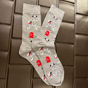 TOPANGA SOCKS Men's　ダルメシアン　靴下　メンズソックス　派手ソックス　犬　いぬ　イヌ　ドッグ　ポスト　足元ファッション　プチギフト