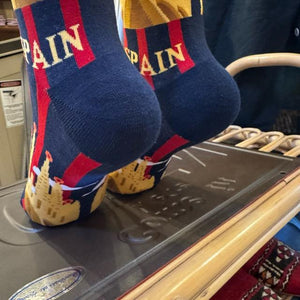 TOPANGA SOCKS Lady's　スペイン　サグラダファミリア　ソックス　世界遺産　海外　旅行　スニーカー　足元ファッション　靴下　ユニーク　プチギフト　