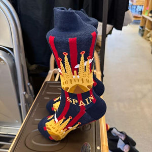 TOPANGA SOCKS Lady's　スペイン　サグラダファミリア　ソックス　世界遺産　海外　旅行　スニーカー　足元ファッション　靴下　ユニーク　プチギフト　