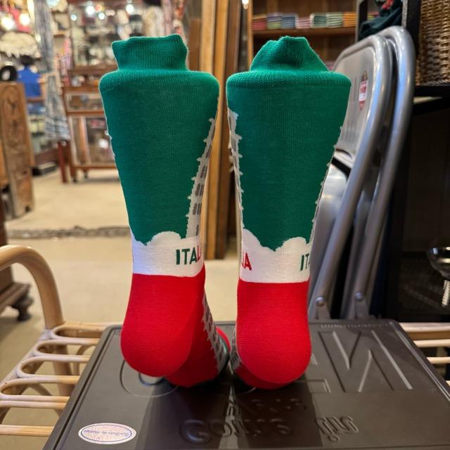 TOPANGA SOCKS Lady's　イタリア　ピサの斜塔　ソックス　世界遺産　海外　旅行　スニーカー　足元ファッション　靴下　ユニーク　プチギフト　