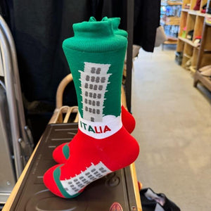 TOPANGA SOCKS Lady's　イタリア　ピサの斜塔　ソックス　世界遺産　海外　旅行　スニーカー　足元ファッション　靴下　ユニーク　プチギフト　