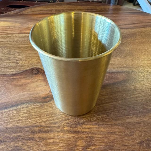 Stainless steel beer cup, gold, stainless steel, cup, lightweight, beer, alcohol, outdoor, camping, tableware, bowl holder, simple, gold, glossy, heat retention, easy to use