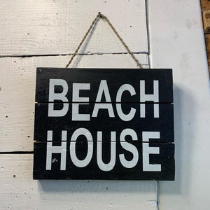 サインボード　BEACH HOUSE　アソート　英字　オールドウッド　リサイクルウッド　古材　DIY　看板 海　海の家