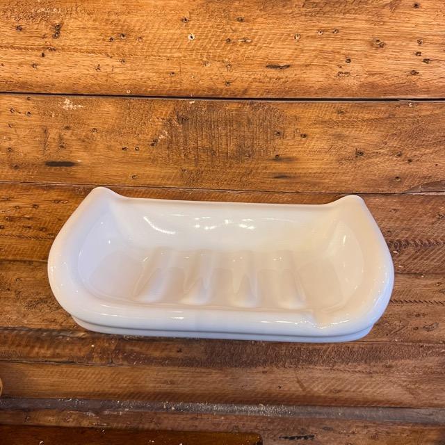 ポーセリン　ビッグソープディッシュ　バスルーム　ウォッシュルーム　バス用品　洗面台　石鹸置き　ポーセリン　陶器