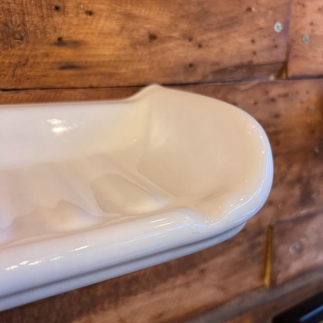 ポーセリン　ビッグソープディッシュ　バスルーム　ウォッシュルーム　バス用品　洗面台　石鹸置き　ポーセリン　陶器