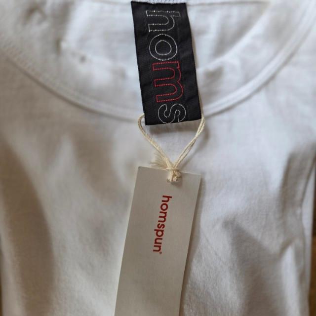 homspun 　ホームスパン　天竺半袖Tシャツ　全８色　サラシ　イエロー　ブラック　カーキ　ダークグリーン　サックス　セージ　ピンク　カットソー　定番　