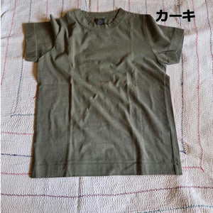 homspun 　ホームスパン　天竺半袖Tシャツ　全８色　サラシ　イエロー　ブラック　カーキ　ダークグリーン　サックス　セージ　ピンク　カットソー　定番　