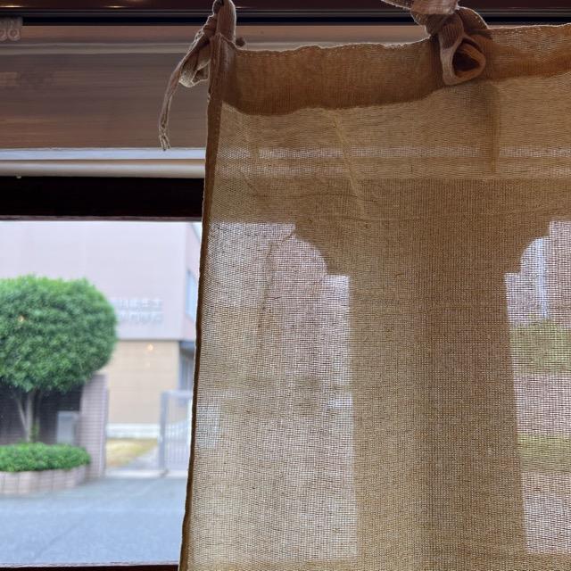 Chambray Curtains Apricot Yellow 110 x 180 cm Interior Curtains Ribbon Type Indian Cotton