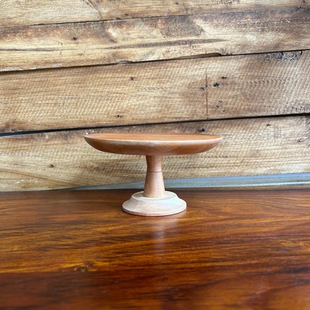 Wooden cake stand, small size, mahogany, accessory stand, storage