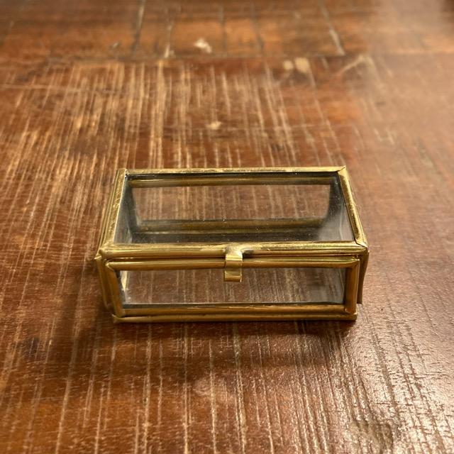 ガラス四角BOX　サイズS　インテリア　雑貨　収納　ケース　小物　アクセサリー　
