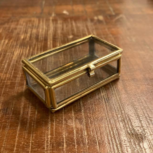ガラス四角BOX　サイズS　インテリア　雑貨　収納　ケース　小物　アクセサリー　