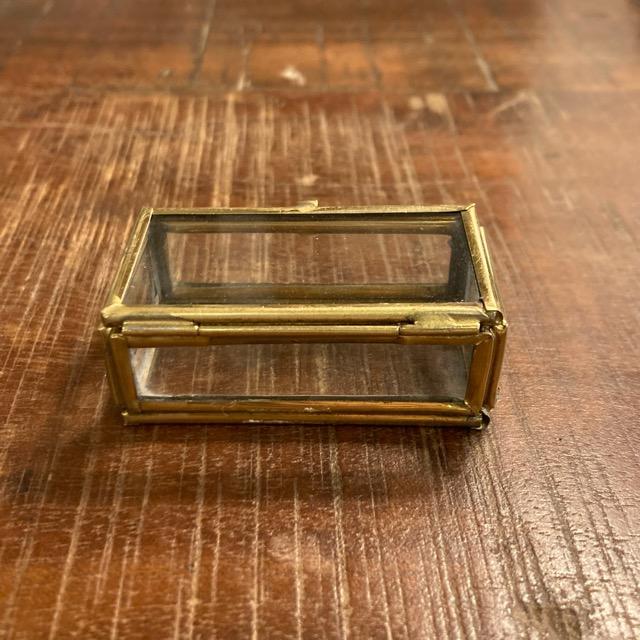 ガラス四角BOX　サイズS　インテリア　雑貨　収納　ケース　小物　アクセサリー　