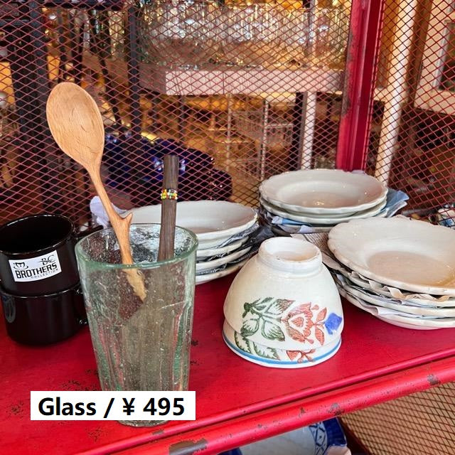 グリーンビアホイグラス　キッチン　食器　グラス　タンブラー　箸立て　小物入れ　