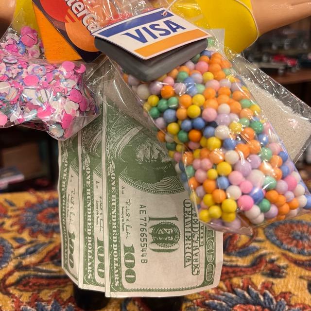 Ekeko doll, large size, available in 3 colors: yellow, green, gold