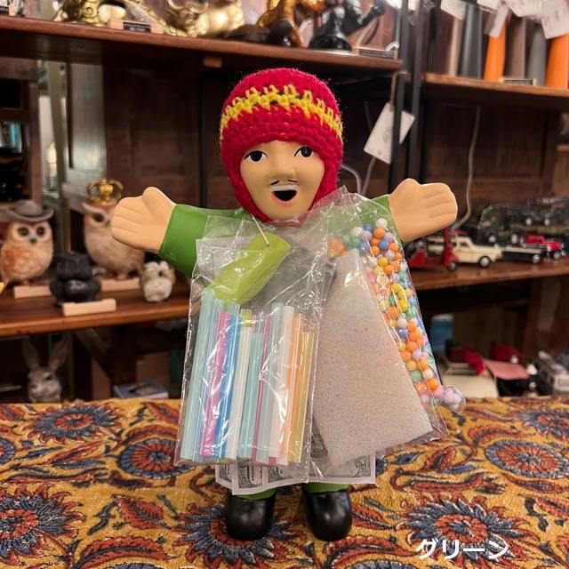 Ekeko doll, large size, available in 3 colors: yellow, green, gold