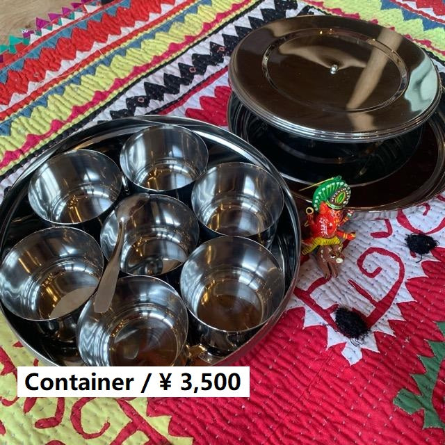 Indian spice box, simple, Asian, ethnic, spices, container, seasoning container, tableware, kitchen