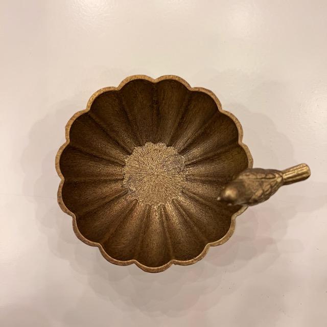 バードアクセサリートレイカップ　ゴールド