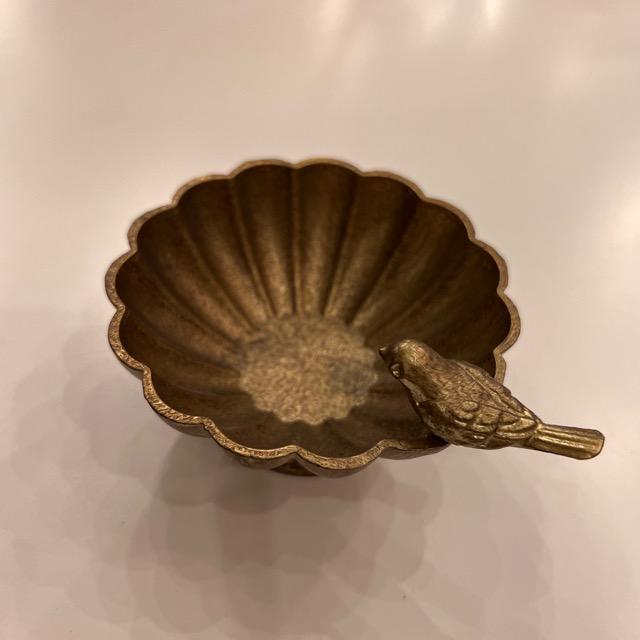 バードアクセサリートレイカップ　ゴールド