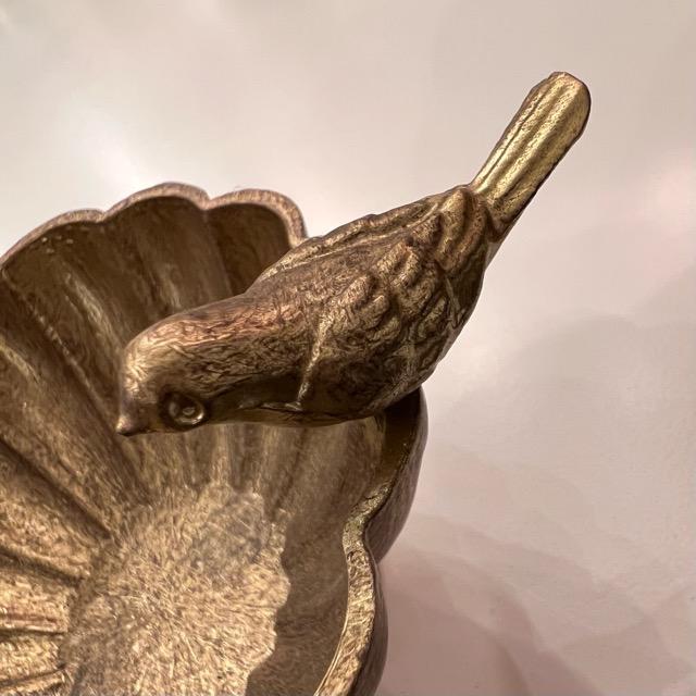 バードアクセサリートレイカップ　ゴールド