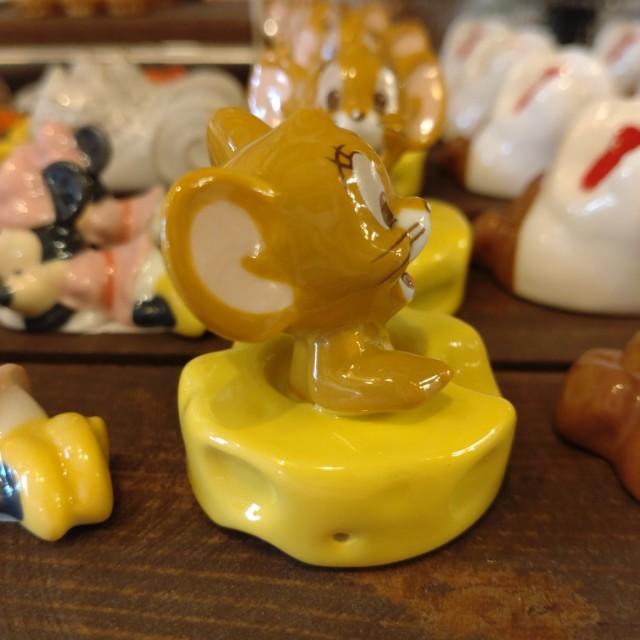 ジェリー立体箸置き　トムとジェリー　ジェリー　インテリア　立体感　陶磁器　催事　イベント　キッチン　
