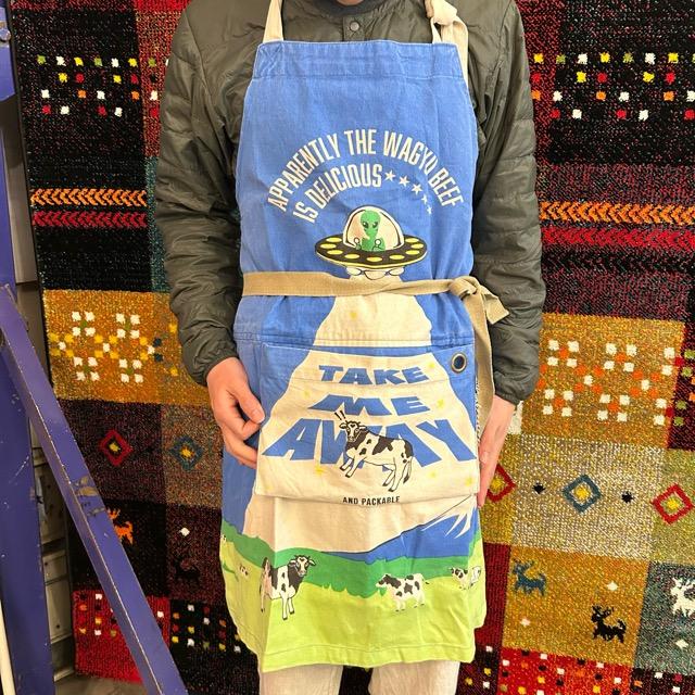 PAPエプロン UFO FARM　コンパクト パッカブルエプロン 持ち運び 便利 自宅用 アウトドア ギフト